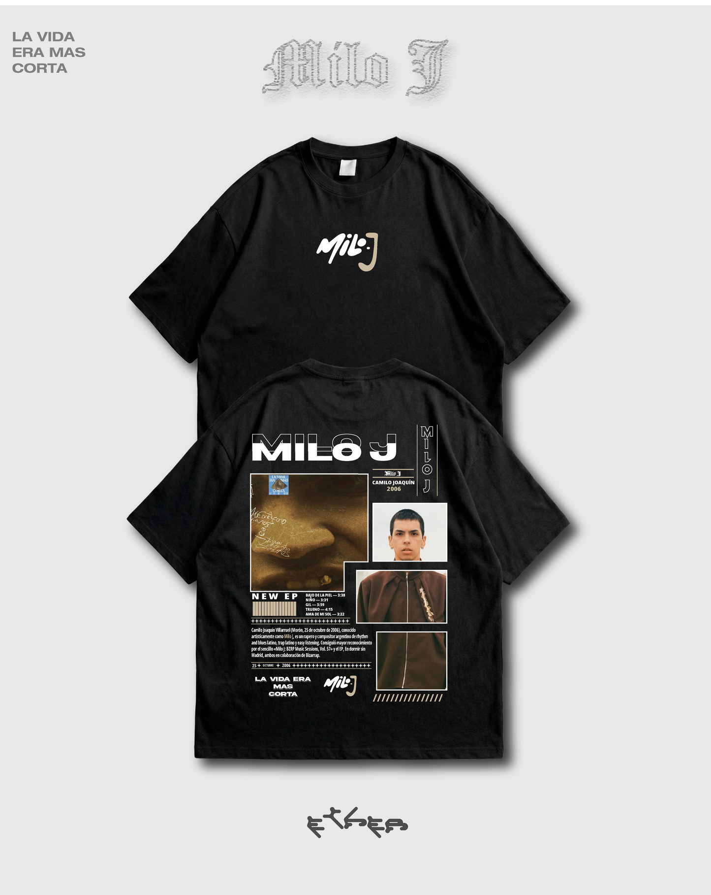 MILO J LA VIDA ERA MAS CORTA DISCOGRAFIA