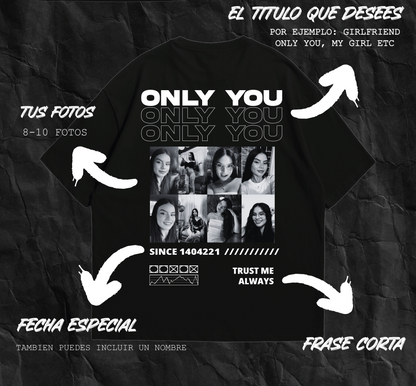 PERSONALIZA TU CAMISETA🖤